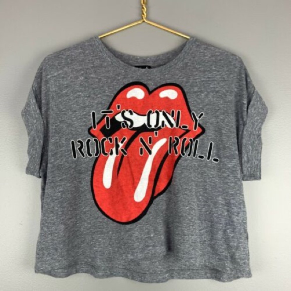 Rolling Stones “Only Rock n Roll” Crop Top